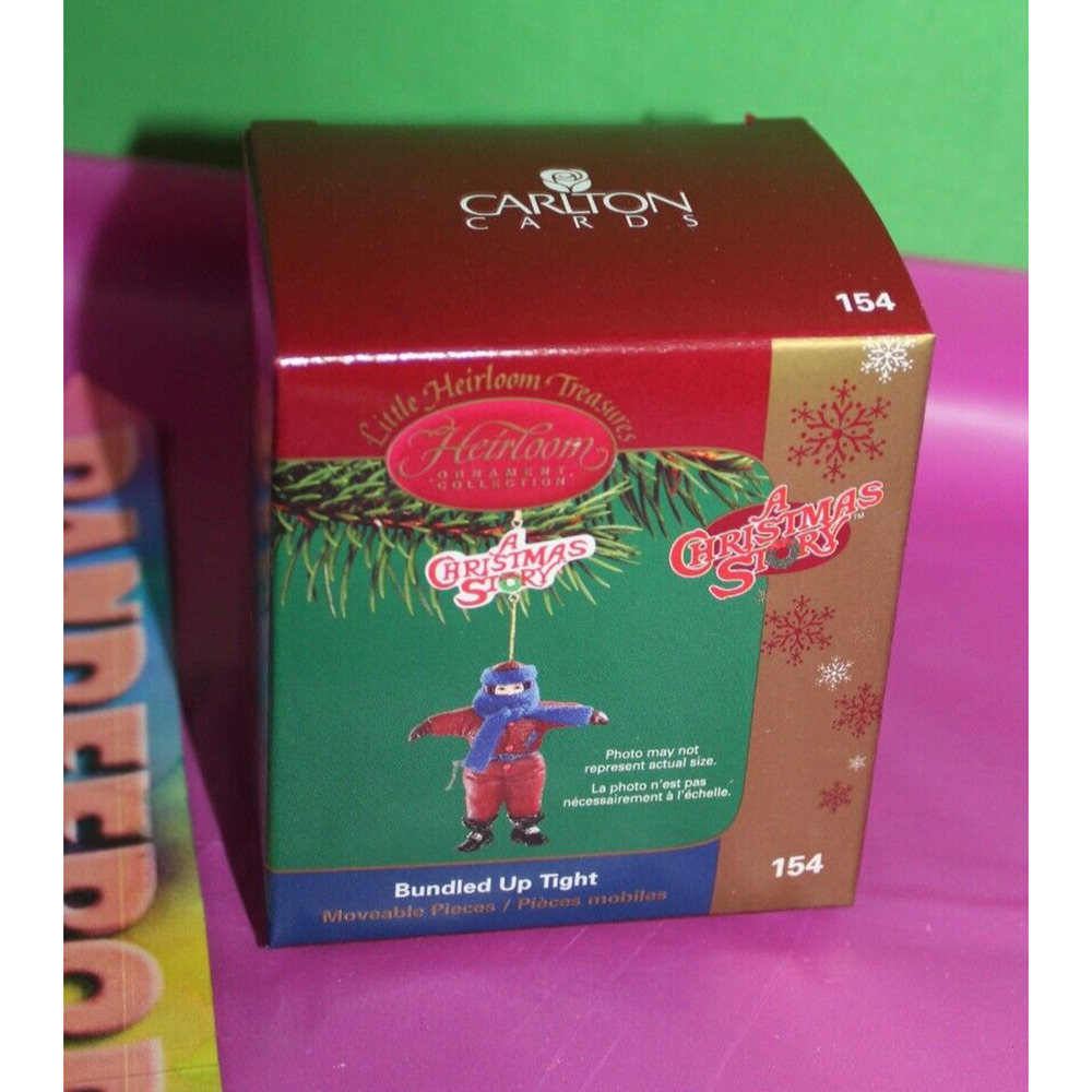Carlton Heirloom Mini Randy A Christmas Story Bundled Up Tight Holiday Ornament